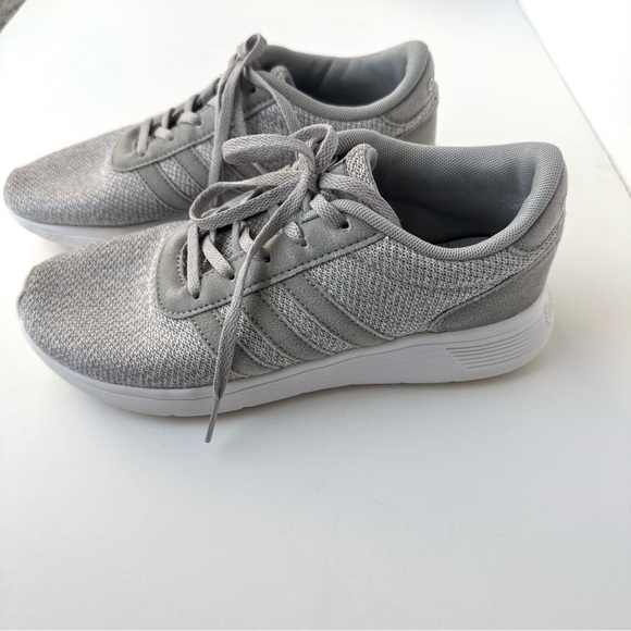 Adidas Gray Sneakers - Lite Racer - Size 6 - Picture 2 of 13
